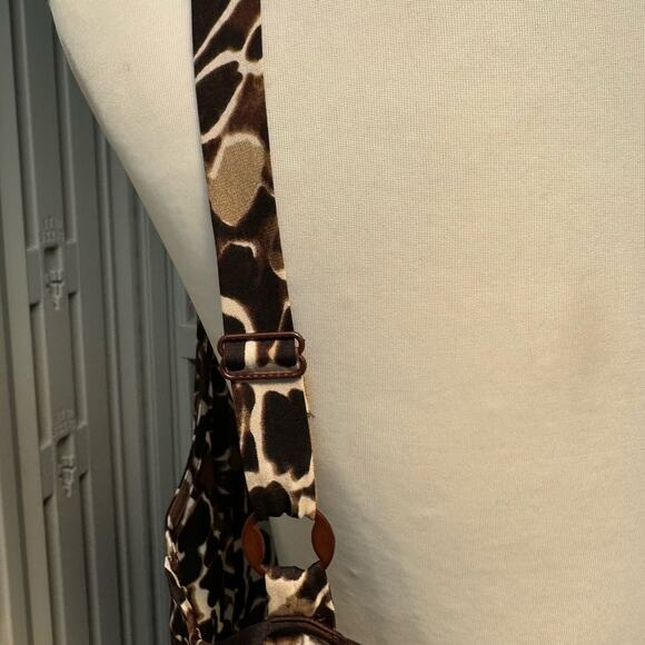 Chico's Silk Animal Print Sheer Tunic Shirt & Tank Boho Set Women XL Brown Black - Picture 11 of 14